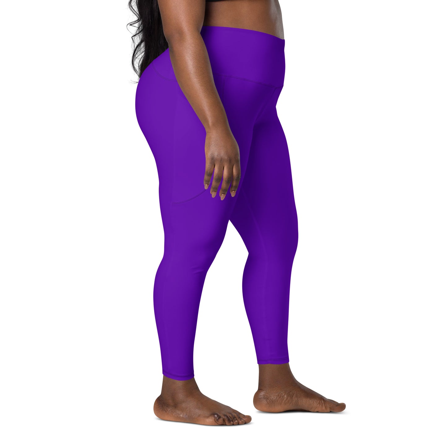 Purple Violet "Jubilee" Leggings with Pockets (Plus) 2