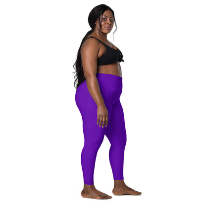 Purple Violet "Jubilee" Leggings with Pockets (Plus) 2