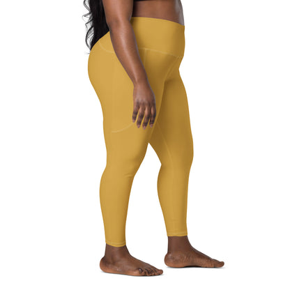 Dijon Gold "Jubilee" Leggings with Pockets (Plus)