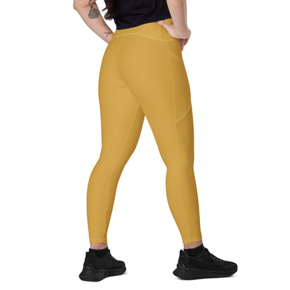 Dijon Gold "Jubilee" Yoga Leggings with pockets (Solid Color)