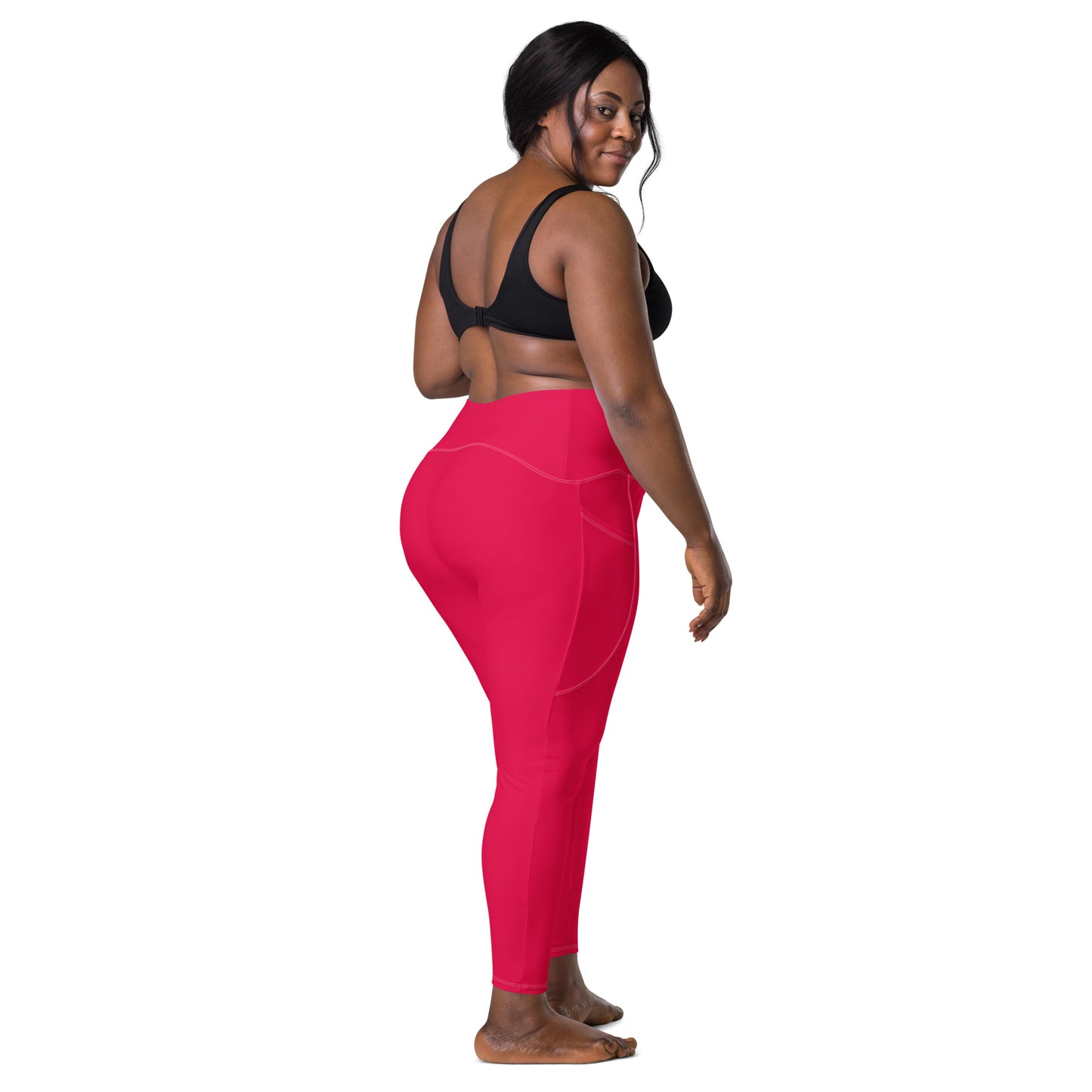 Valentine Pink "Jubilee" Leggings with Pockets (Plus)