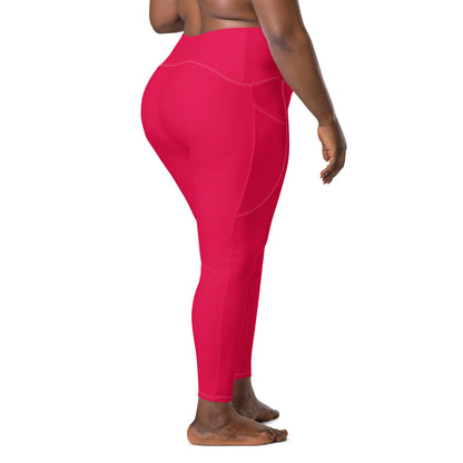 Valentine Pink "Jubilee" Leggings with Pockets (Plus)