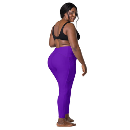 Purple Violet "Jubilee" Leggings with Pockets (Plus) 2