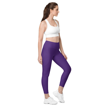 Indigo Purple Yoga Leggings with Pockets