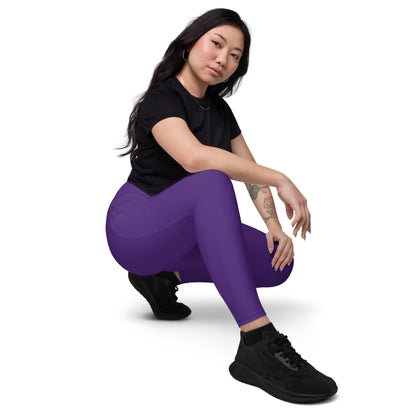 Indigo Purple Yoga Leggings with Pockets