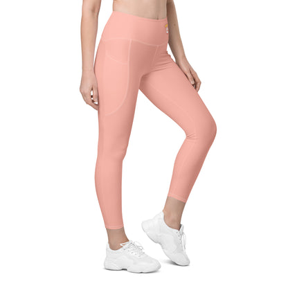 Bubblegum "Jubilee" Yoga Leggings with Pockets (Solid Color)