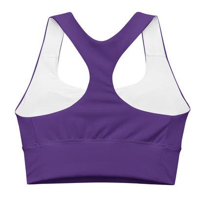 Indigo Longline Sports Bra (White)