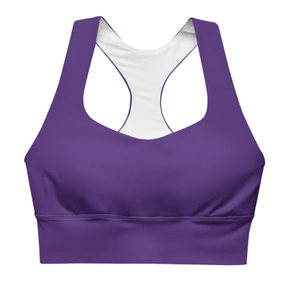 Indigo Longline Sports Bra (White)