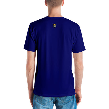 Pharaoh White Double Vision Men's T-shirt (Blue)