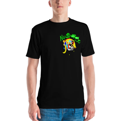 Pharaoh Neon Green Men's T-shirt (Black)