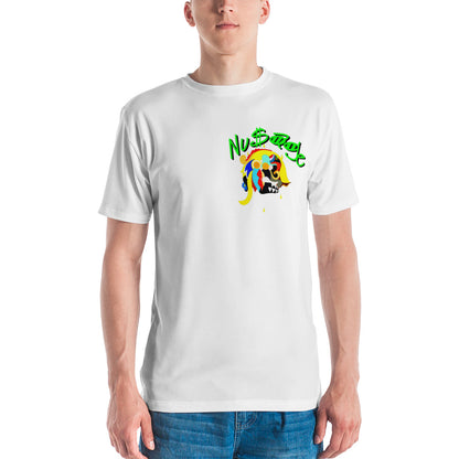 Pharaoh Neon Green Men's T-shirt (White)