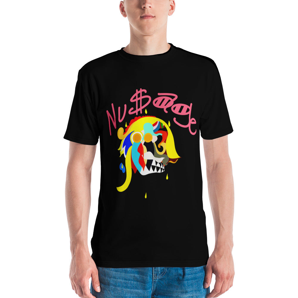 Pharaoh Cotton Candy Chest Men's T-shirt (Black)