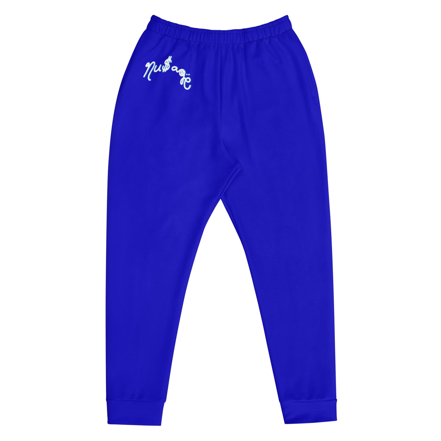 NuSage Blue Wordmark Men's Joggers (Royal Blue)