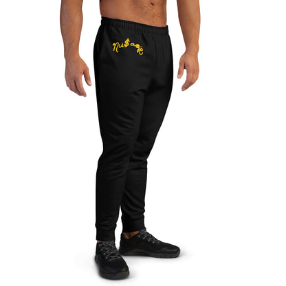 NuSage Gold Logo Men's Joggers (Black)