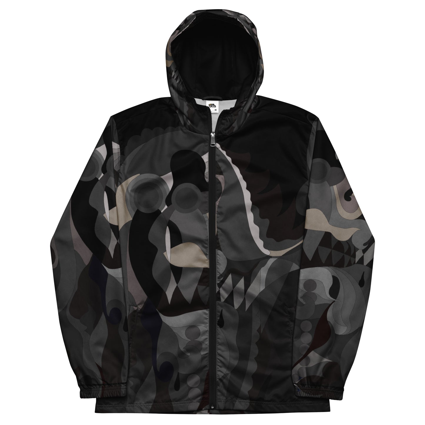 Charcoal Black "Pharaoh" Windbreaker with Black Highlights