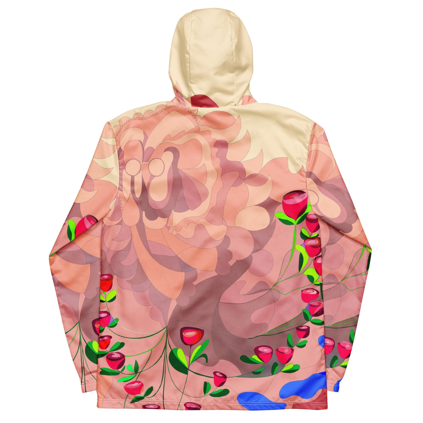 Creamy "Blissful Dragon" Men’s Windbreaker