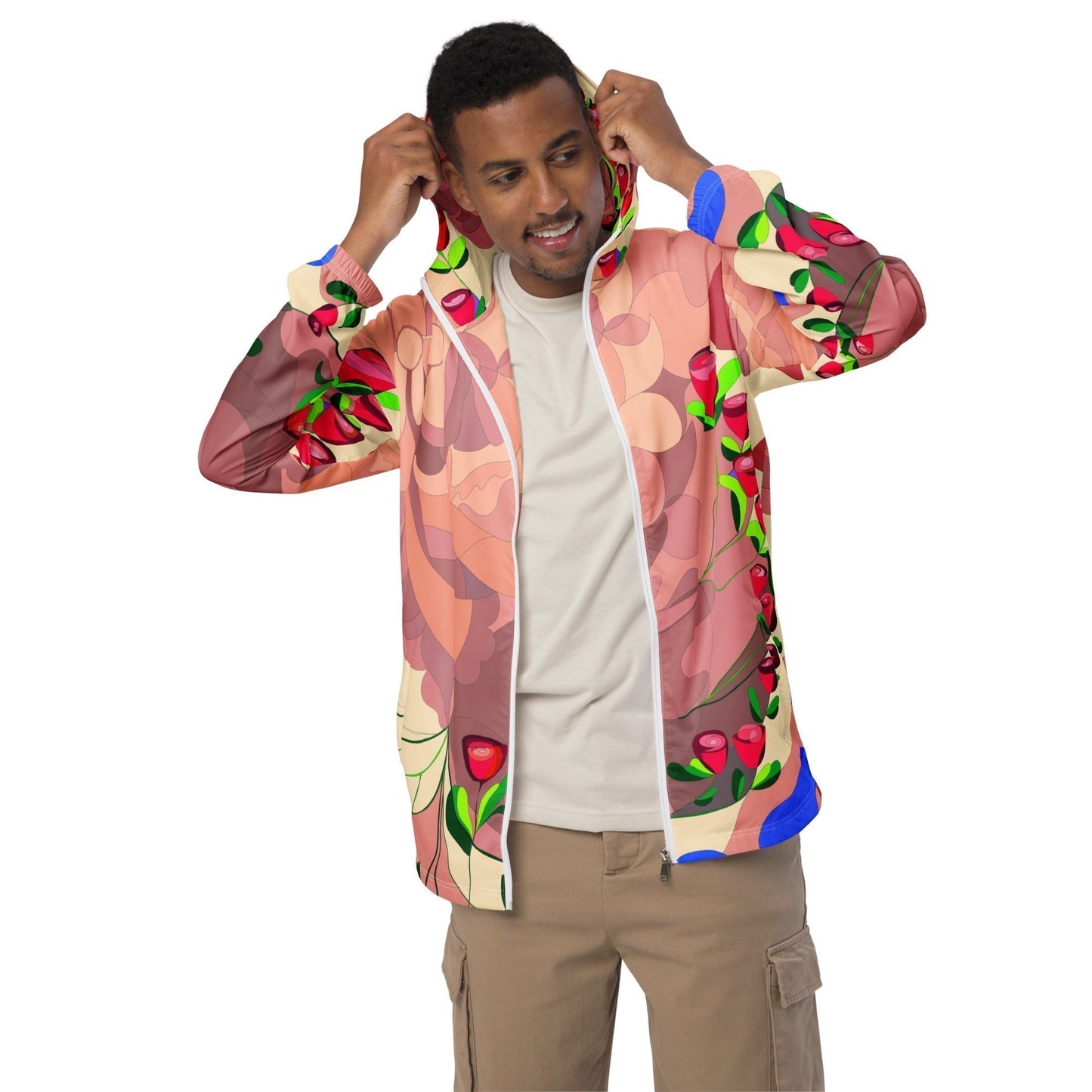 "Blissful Dragon" Men’s Windbreaker (Plus)