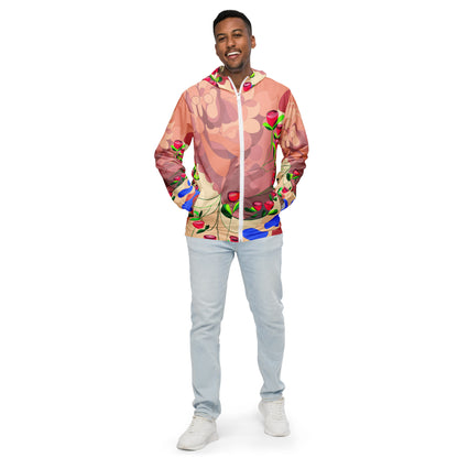 Pinky Mauve Large Men's Windbreaker