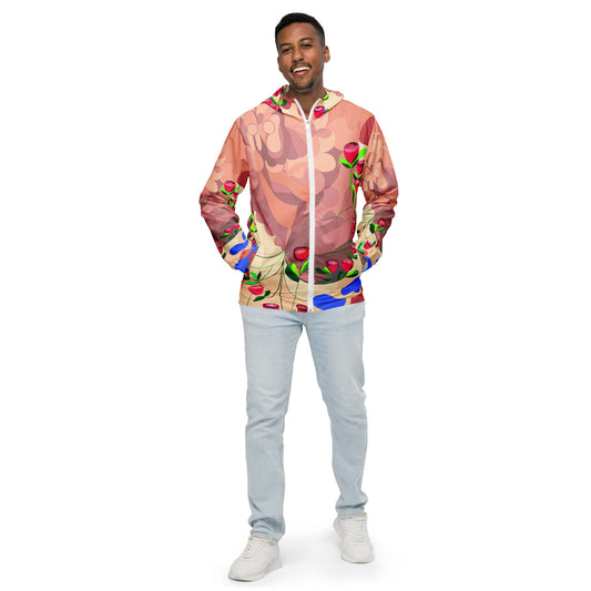 Pinky Mauve Large Men's Windbreaker