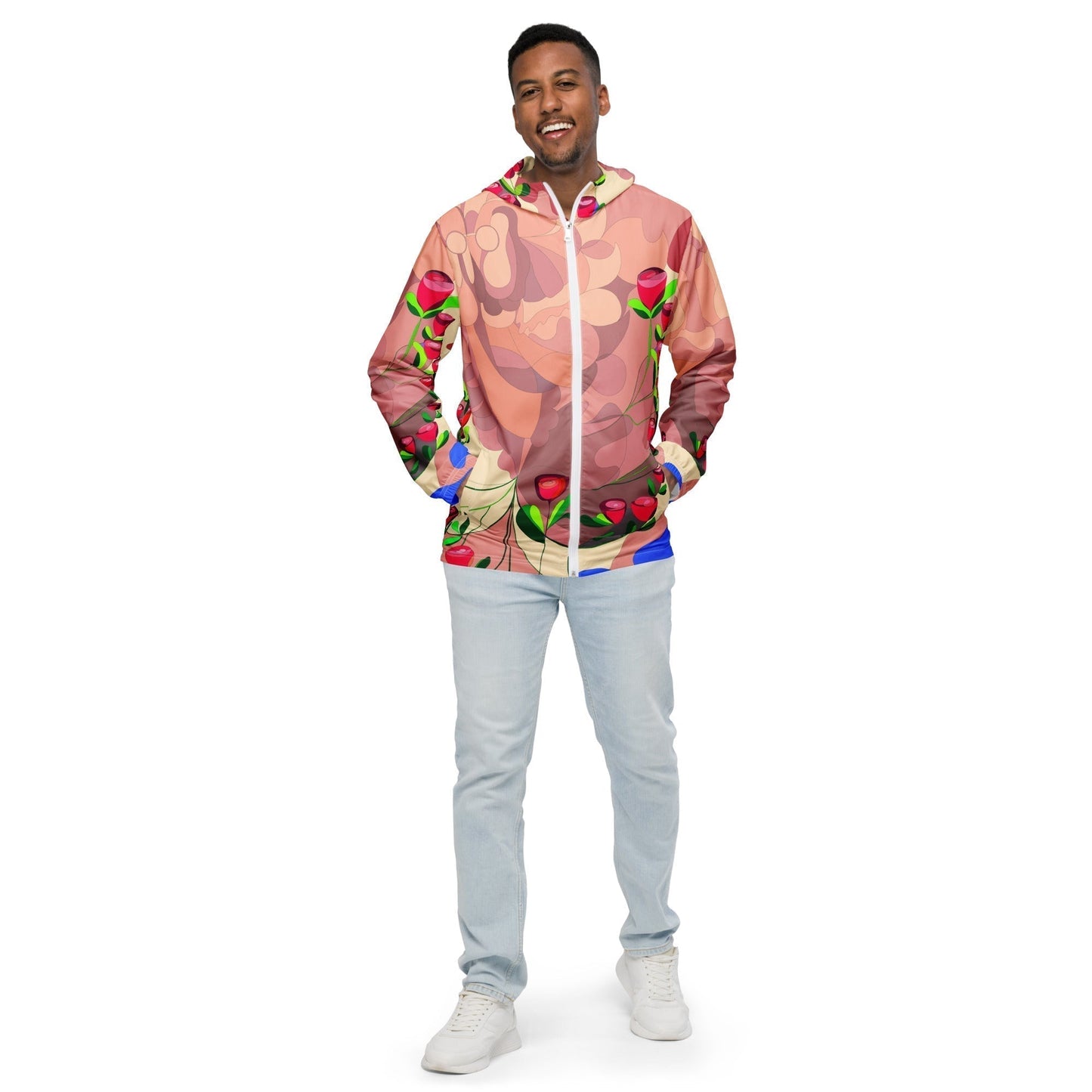 "Blissful Dragon" Men’s Windbreaker (Plus)