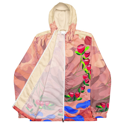 Creamy "Blissful Dragon" Men’s Windbreaker