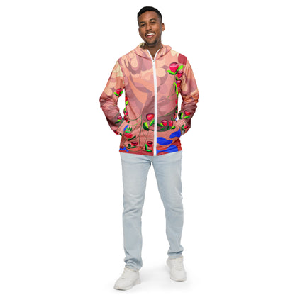 Creamy "Blissful Dragon" Men’s Windbreaker