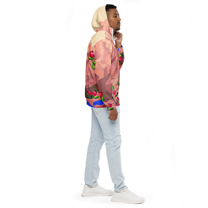 Creamy "Blissful Dragon" Men’s Windbreaker