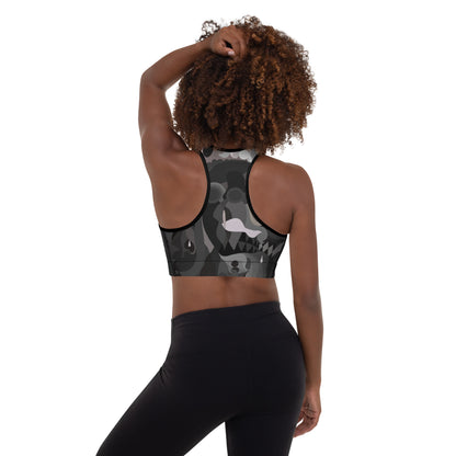 Pharaoh Black Padded Sports Bra