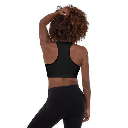 Black NuSage Padded Sports Bra