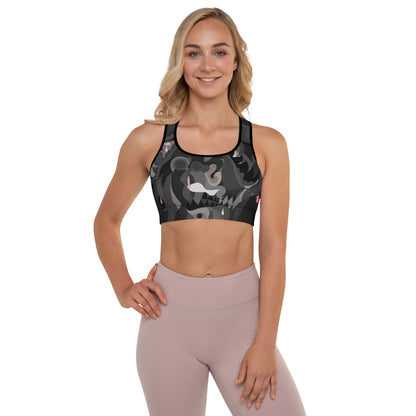 Pharaoh Black Padded Sports Bra