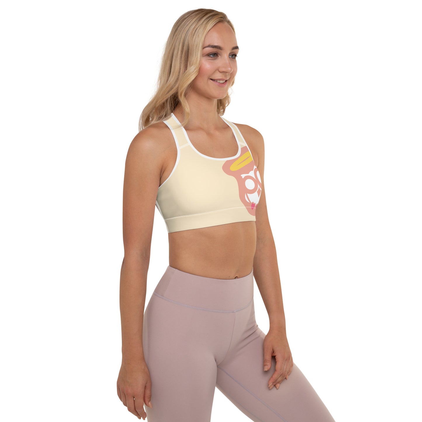 Creamy Padded Sports Bra