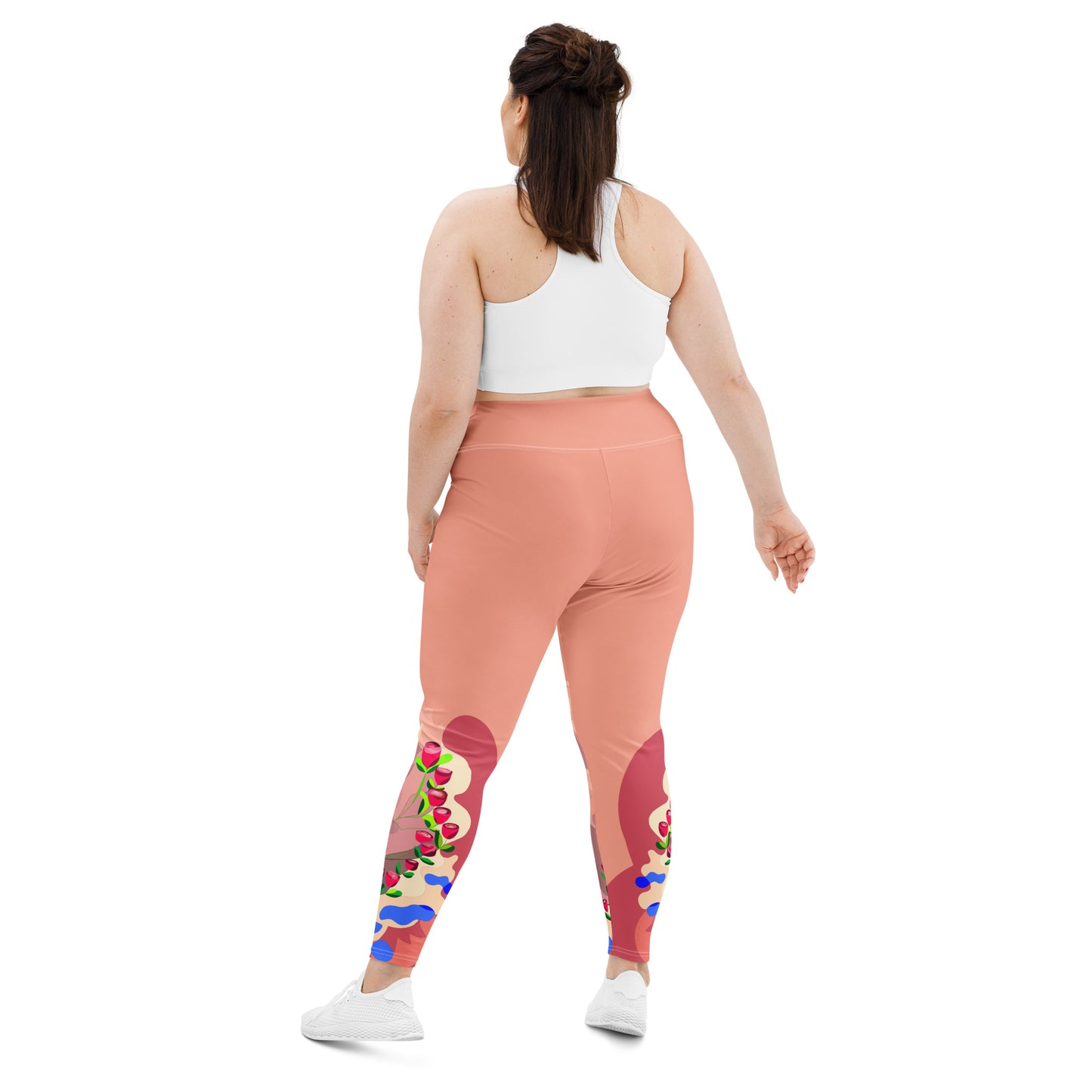 Pinky Mauve Dragon Yoga Leggings (Plus)