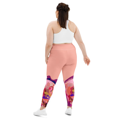 Bubblegum Pink "Jubilee" Plus Size Leggings