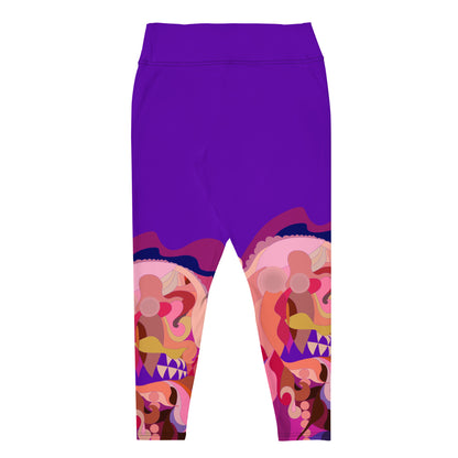 Purple Violet "Jubilee" Plus Size Leggings