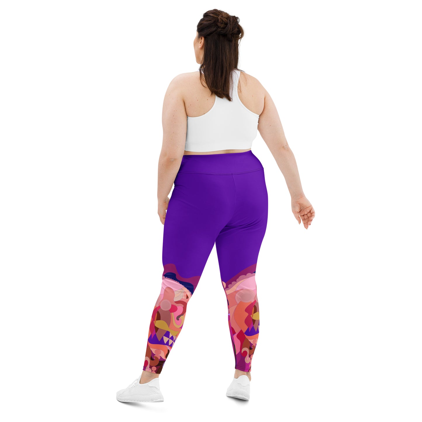 Purple Violet "Jubilee" Plus Size Leggings