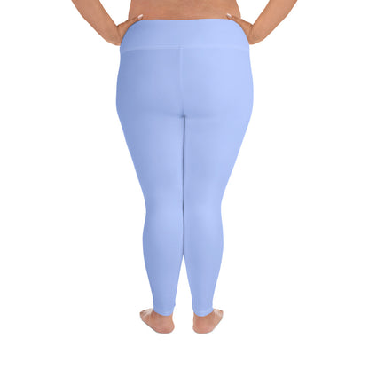 ‘’Pharaoh” Powder Blue Plus Size Leggings