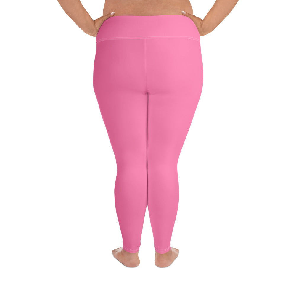 ‘’Pharaoh” Cotton Candy Pink Plus Size Leggings