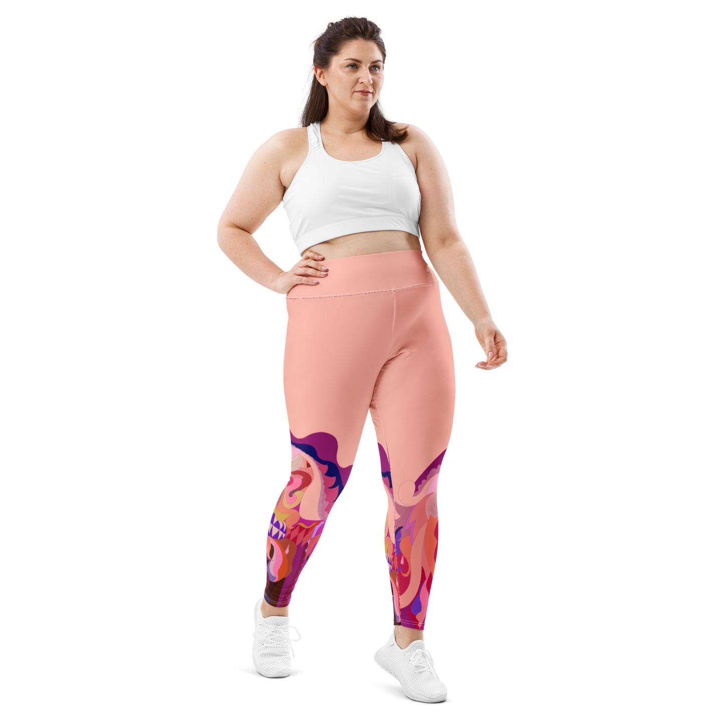 Bubblegum Pink "Jubilee" Plus Size Leggings