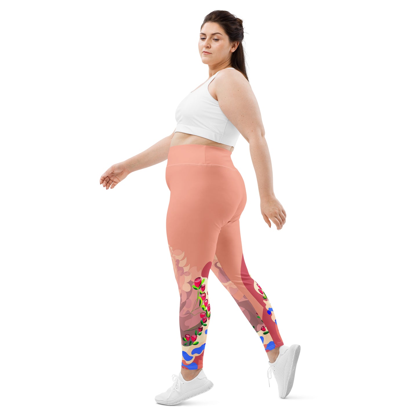 Pinky Mauve Dragon Yoga Leggings (Plus)