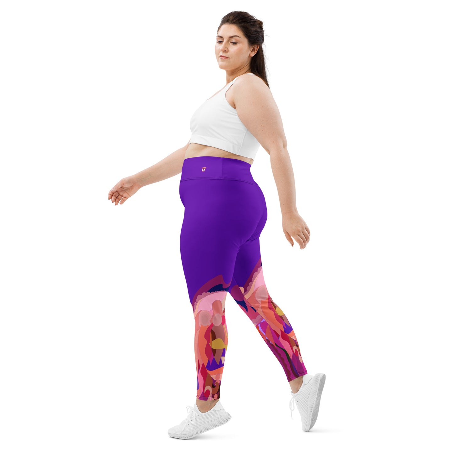 Purple Violet "Jubilee" Plus Size Leggings