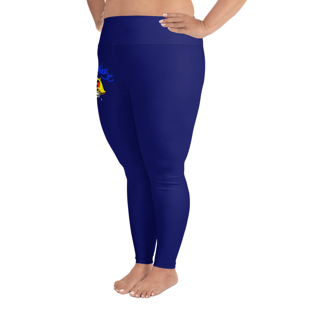 ‘’Pharaoh” Royal Blue Plus Size Leggings