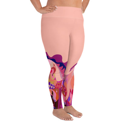 Bubblegum Pink "Jubilee" Plus Size Leggings