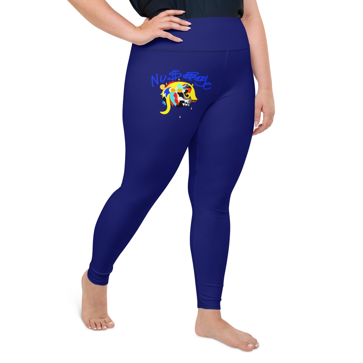 ‘’Pharaoh” Royal Blue Plus Size Leggings