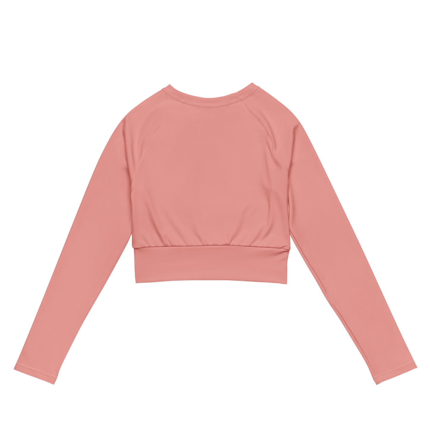 Shimmering Blush Dragon Long-Sleeve Crop Top