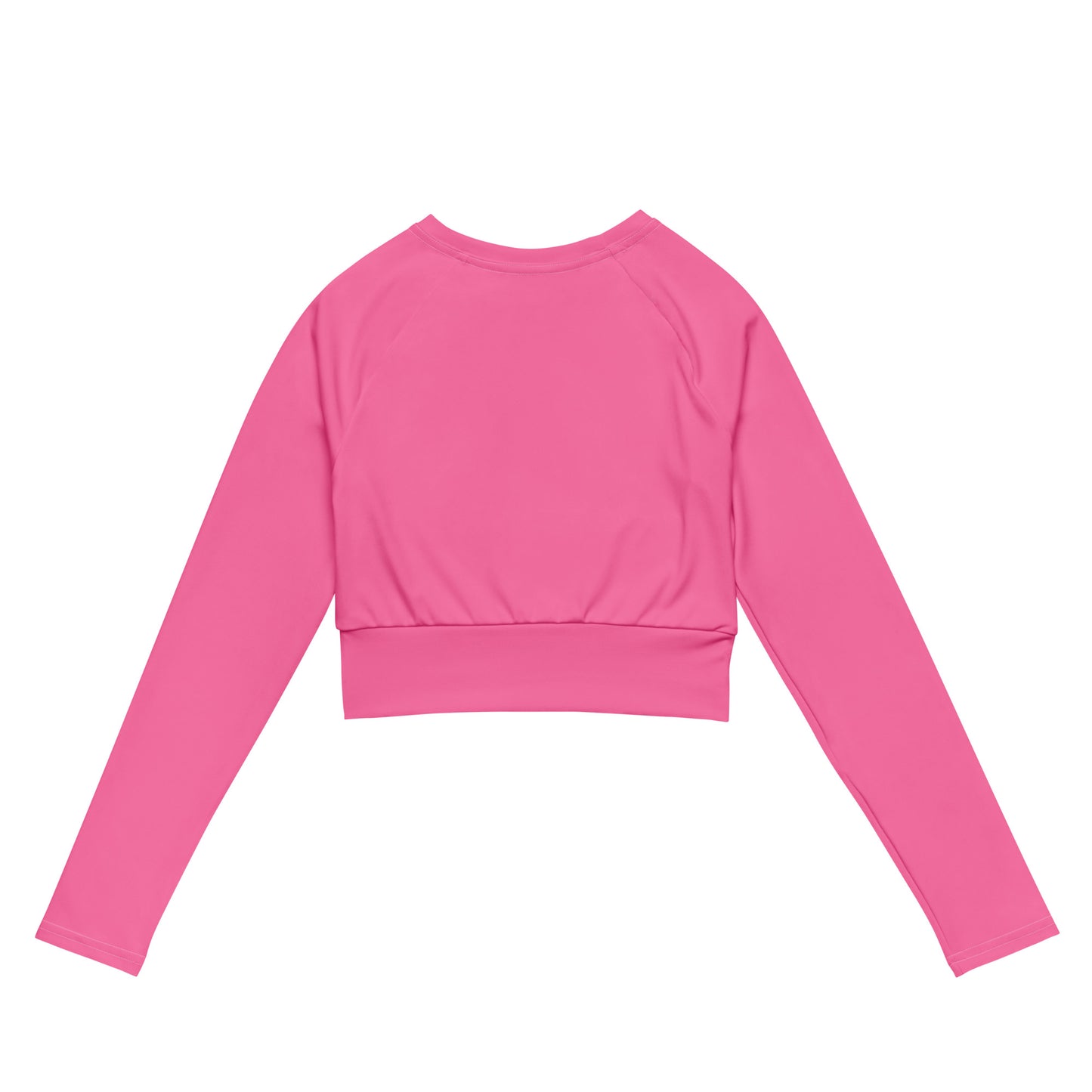 ‘’Pharaoh” Cotton Candy Pink Long-sleeve Crop Top