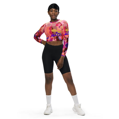 Jubilee Purple Grace Long-Sleeve Crop Top