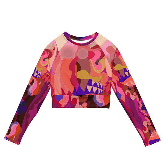 Jubilee Purple Grace Long-Sleeve Crop Top