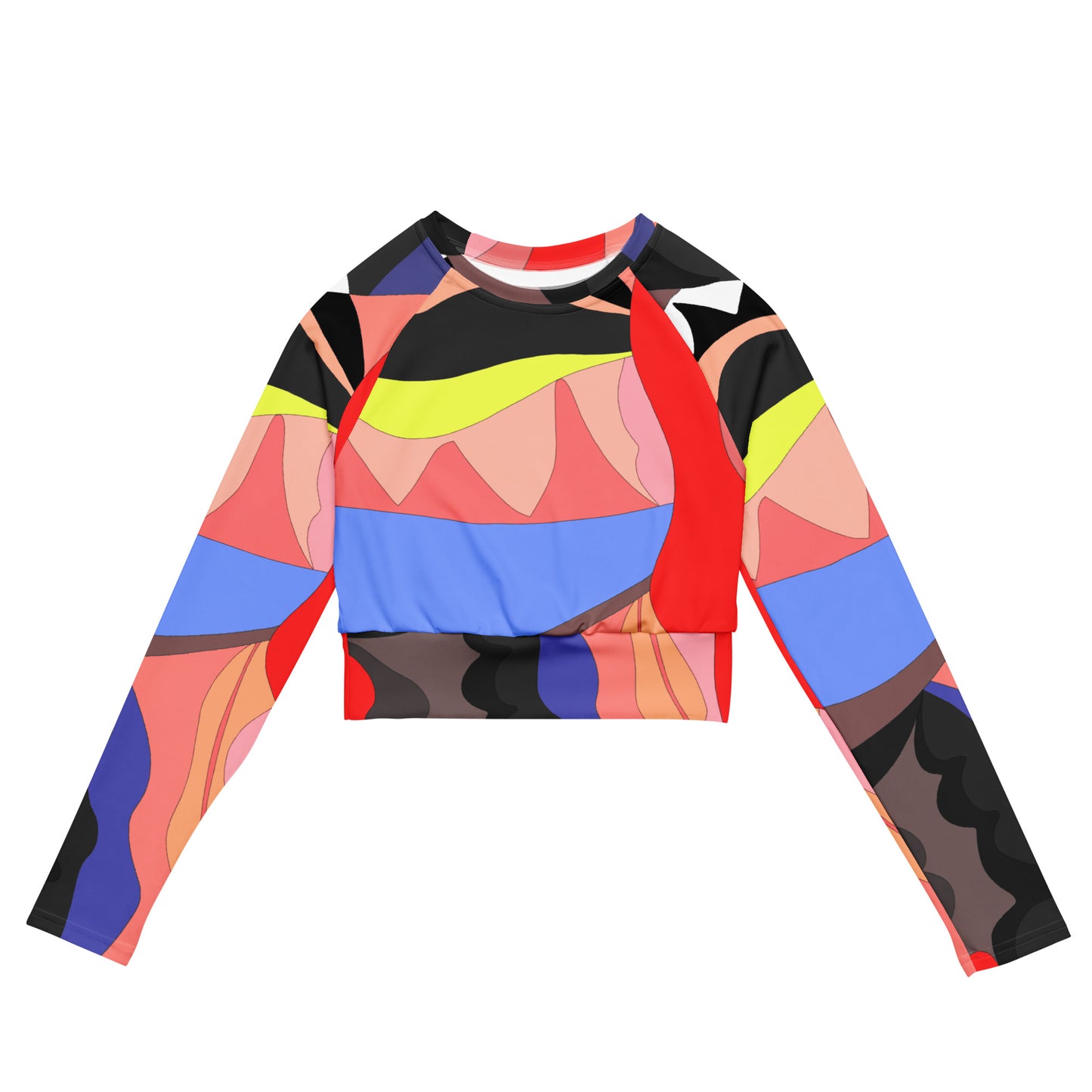 Ice Cream Long-Sleeve Crop Top