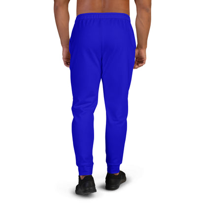 NuSage Blue Logo Men's Joggers (Bright Blue)