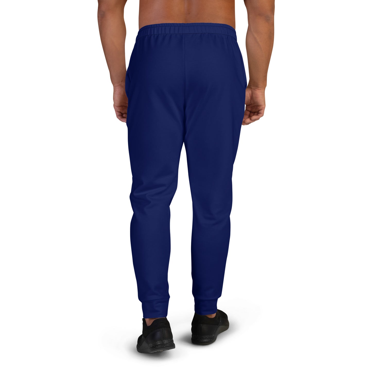 NuSage Blue Logo Men's Joggers (Midnight Navy Blue)